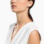 Swarovski øredobber Attract Stud Pierced Earrings, White, Rhodium plated - 5509937