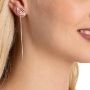 Swarovski øredobber Dazzling Swan Pierced Earrings, Multi-colored, Rose-gold tone plated - 5469990