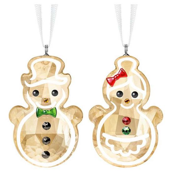 Swarovski figurer Gingerbread Snowman Couple Ornament - 5464885 