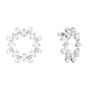 Swarovski øredobber Millenia earrings Circle, white, rhodium plated - 5601509