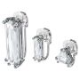 Swarovski øredobber Mesmera clip earring Single, Set, Baguette cut crystal, White - 5601534