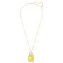 Swarovski smykke Orbita necklace Square cut crystal, White, Gold-tone plated - 5600513
