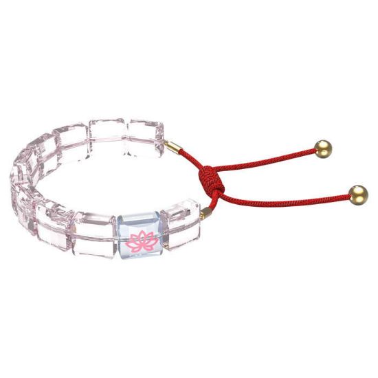 Swarovski årmband Letra bracelet Lotus, Pink, Gold-tone plated - 5614974