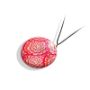 Smykke rosa&rød Krysantemum, med snor-280207459