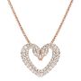 Swarovski smykker Una, Heart, Small, Rose-gold tone - 5628657