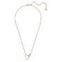 Swarovski smykke Lovely necklace Heart, White, Rose-gold tone plated - 5636445