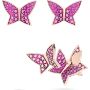 Swarovski smykkesett Lilia set 3 Butterfly, rose - 5636428