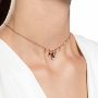 Swarovski Symbolic Moon Necklace, Black, Rose-gold tone plated collier - 5429737