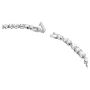 Swarovski collier Tennis Deluxe Mixed V Necklace, White, Rhodium plated - 5556917
