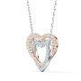Swarovski smykke Infinity necklace, Heart, White, Mixed metal finish - 5518868