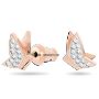 Swarovski øredobber Lilia Butterfly stud, rose-gold tone plated - 5636427