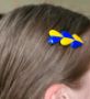 Redd Ukraina hårspenne, håndlaget - 280206488