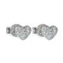 Gulløredobber Hjerter med diamanter  0,18ct W-si -43701606