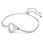 Swarovski armbånd Lovely bracelet Heart, White, Rhodium plated - 5636447