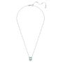 Swarovski smykke Millenia necklace Octagon cut, Blue, Rhodium plated - 5640289