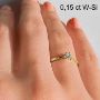 Diamantring forlovelsesring Sitara 0,15ct W/Si - 2221150