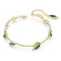 Swarovski armbånd Dellium bracelet Bamboo, Green, Gold-tone plated - 5645374