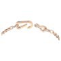 Swarovski collier  Dextera necklace Pavé, Mixed links, White, Rose gold-tone plated - 5655640