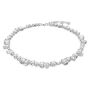 Swarovski collier Gema necklace Mixed cuts, White, Rhodium plated - 5639327