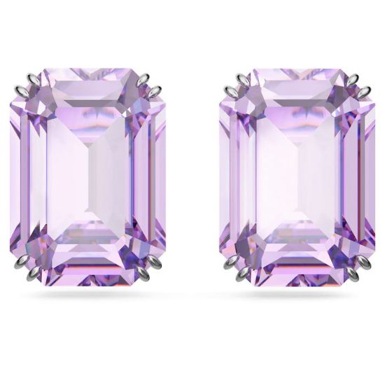 Swarovski øredobber Millenia stud, hvitt - 5638493