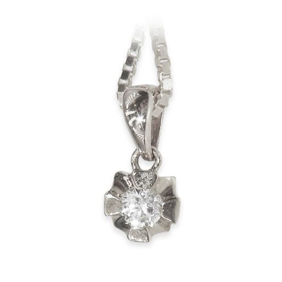 Diamantsmykke Evita i gull med 0,10 ct W-Si-50310
