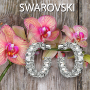 Swarovski øredobber Millenia hoop Octagon cut, rhodium  plated - 5612673