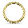 Swarovski  Matrix ring Round cut, Yellow, Gold-tone plated - 5658663