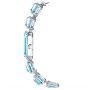 Swarovski klokke Octagon cut bracelet, blue, hvitt - 5630840
