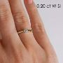 Diamantring forlovelsesring Ida 0,30 ct W-P1 - COC009880