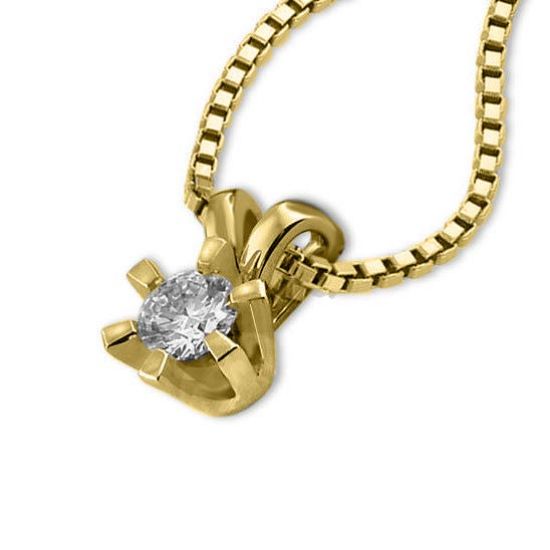 Diamantsmykke Sofia i gull med 0,18 ct W-Si-1120818
