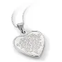 Smykke Hvitt hjerte med Fader Vår i sølv, til barn - 271703