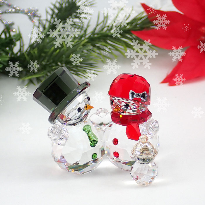 Swarovski figurer Snowman Family Ole Aas
