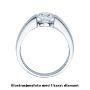 Diamantring forlovelsesring  0,25 ct i 14kt gull. Hestia - 18012025