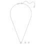 Swarovski smykkesett Constella Round cut, White, Rhodium plated - 5647663