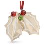 Swarovski figur Holiday Cheers Gingerbread Holly Leaves Ornament - 5656277