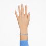Swarovski armbånd Matrix Tennis bracelet Round cut, Blue, Rhodium plated - 5648928