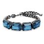 Swarovski armbånd Millenia bracelet Octagon cut, Blue, Ruthenium plated - 5671250