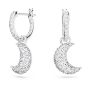 Swarovski øredobber Sublima drop earrings Moon, White, Rhodium plated - 5666157