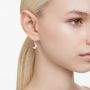 Swarovski øredobber Sublima drop earrings Moon, White, Rhodium plated - 5666157