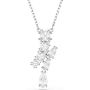 Swarovski smykke Matrix pendant, Mixed cuts, White, Rhodium plated - 5700420