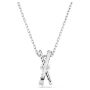 Swarovski smykke Hyperbola pendant Mixed cuts, Twist, White, Rhodium plated - 5689723