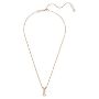 Swarovski smykker Hyperbola pendant Mixed cuts, Twist, White, Rose gold-tone plated - 5689788