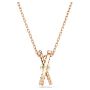 Swarovski smykker Hyperbola pendant Mixed cuts, Twist, White, Rose gold-tone plated - 5689788