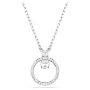 Swarovski smykke Constella pendant Pavé, Round cut, White, Rhodium plated - 5692261