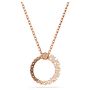 Swarovski smykke Matrix pendant Crystal pearl, Round cut, White, Rose gold-tone plated - 5692265