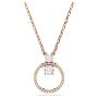 Swarovski smykke Constella pendant Round cut, White, Rose gold-tone plated - 5692266