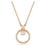 Swarovski smykke Constella pendant Round cut, White, Rose gold-tone plated - 5692266