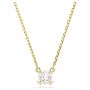 Swarovski smykke Stilla pendant Square cut, White, Gold-tone plated - 5693153