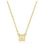 Swarovski smykke Stilla pendant Square cut, White, Gold-tone plated - 5693153