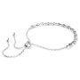 Swarovski armbånd Matrix bracelet Crystal pearl, Round cut, White, Rhodium plated - 5689633